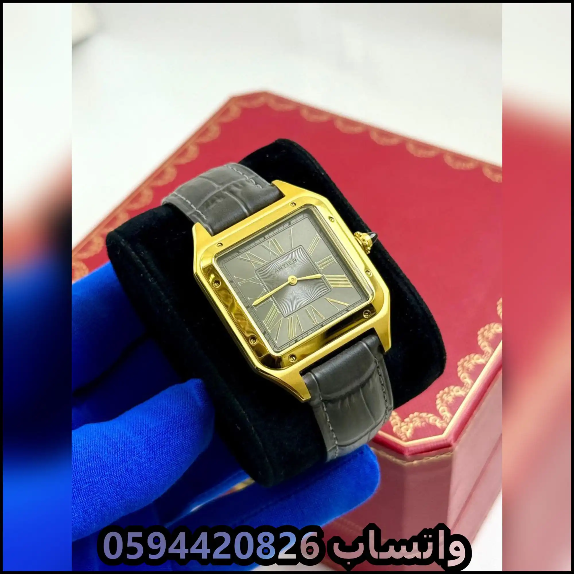 Ja73 (15) ساعات كارتير سانتوس رجالية جلد