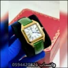 Ja73 (2) ساعات كارتير سانتوس رجالية جلد اخضر