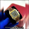 Ja73 (8) ساعات كارتير سانتوس رجالية جلد بني