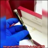 قلم اقنر لون اسود بتفاصيل فضية