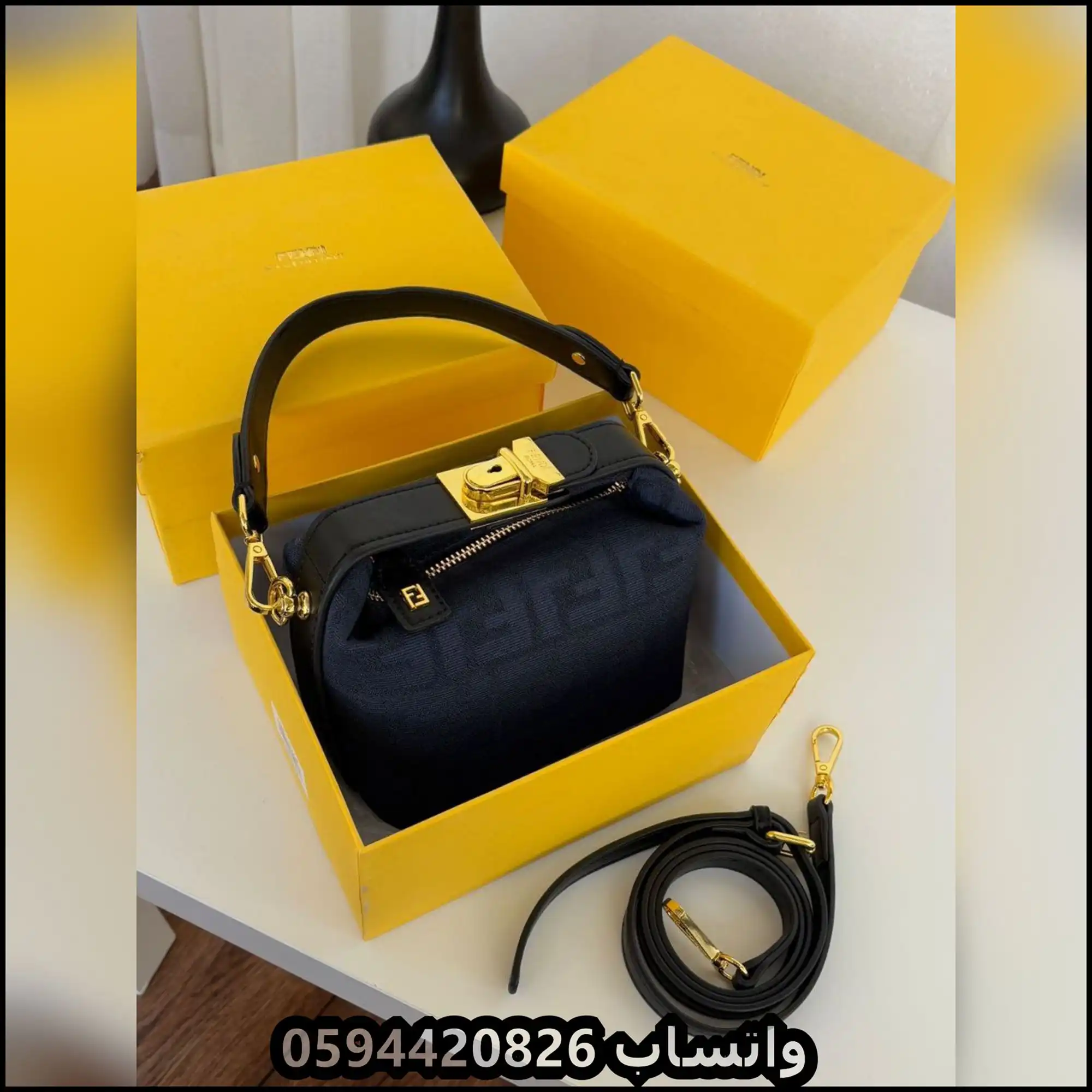 شنطة فندي نسائية قماشية حجم صغير 10 شنطة فندي نسائية قماشية حجم صغير