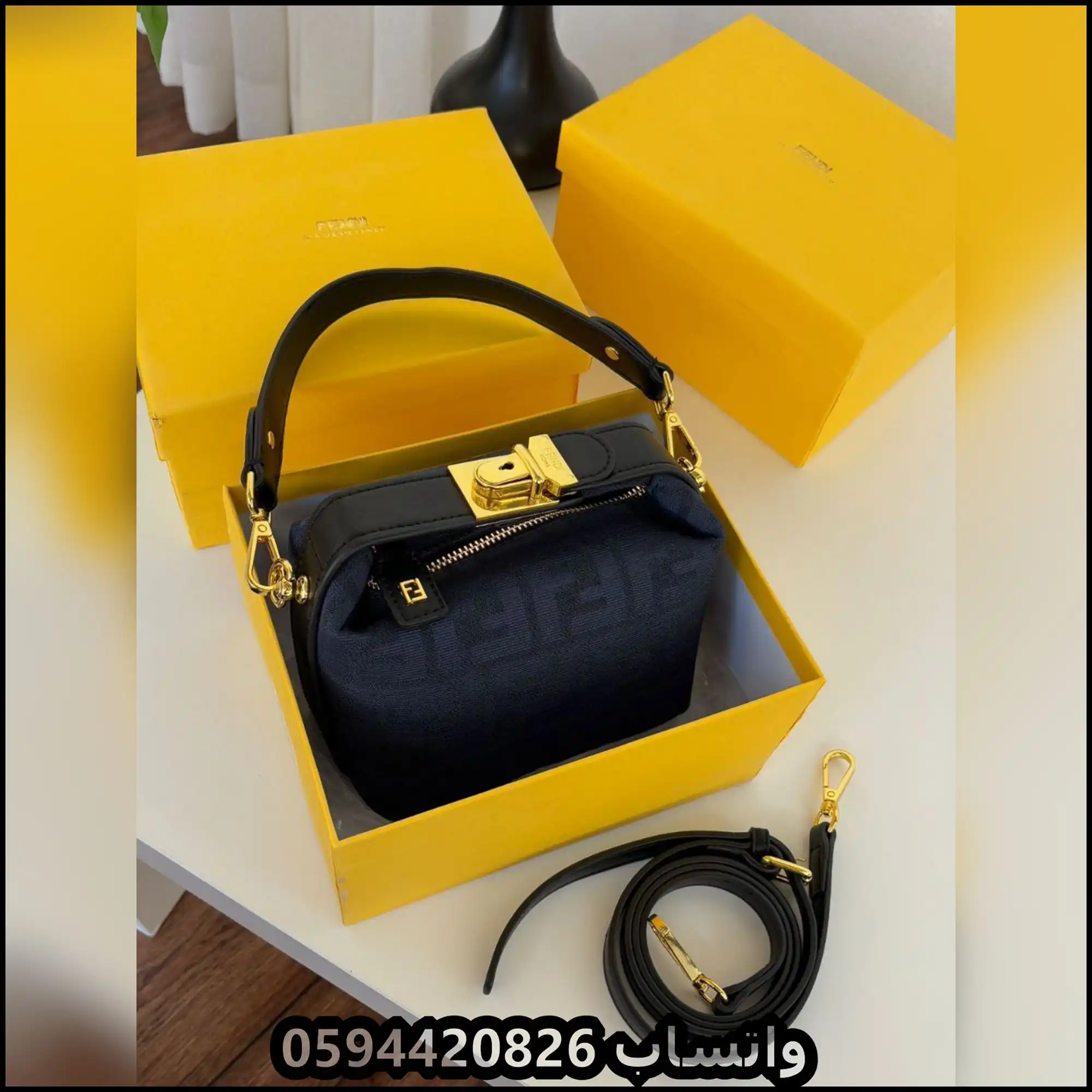 شنطة فندي نسائية قماشية حجم صغير 11 شنطة فندي نسائية قماشية حجم صغير