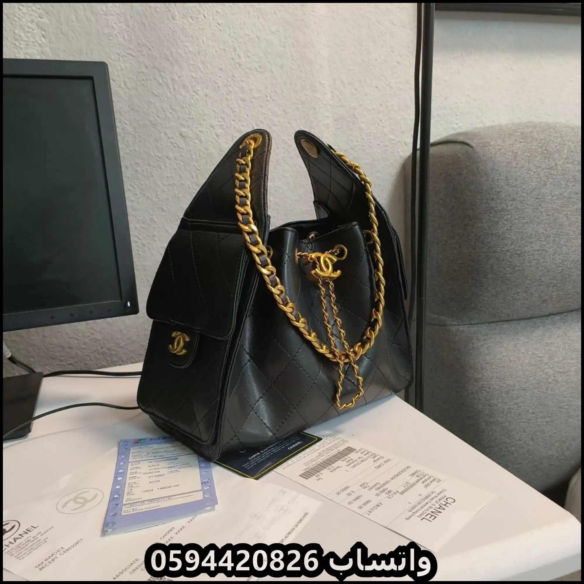 شنط شانيل الدلو مخمل - ساده - لمعة - سراميك