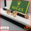 vg75 (1) طقم قلم وكبك Rolex اسود وذهبي