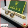vg75 (9) قلم وكبك Rolex فضي خطوط بتفاصيل ذهبية
