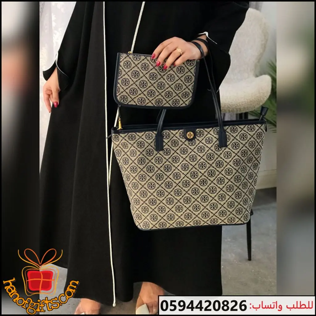 Lm102 (1) شنطة توري بورش واسعة بيج