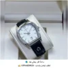 ساعة أقنر رجالية جلد كحلي ومينا ابيض