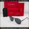 نظارات كارتير طيار بإطار معدني أسود