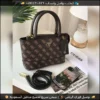 شنطة Guess بنية بنقش الماركة