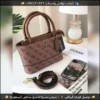 شنطة جس وردي موكا بنقش الماركة