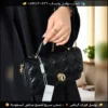شنطة ديور ليدي مبطنة بسلسلة (اسود عنابي وردي)