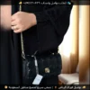شنطة ديور ليدي مبطنة بسلسلة (اسود عنابي وردي)