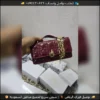شنطة ديور ليدي مبطنة بسلسلة (اسود عنابي وردي)