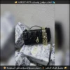 شنطة ديور ليدي مبطنة بسلسلة (اسود عنابي وردي)