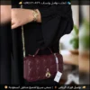 شنطة ديور ليدي مبطنة بسلسلة (اسود عنابي وردي)