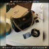 شنطة Coach Tabby مع ميدالية (أسود أبيض وردي جملي عنابي)