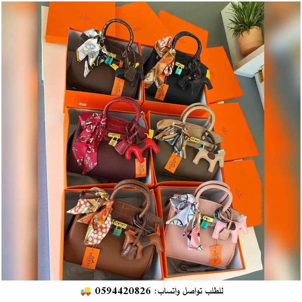 شنطة Hermès Picotin جلد مع سكارف