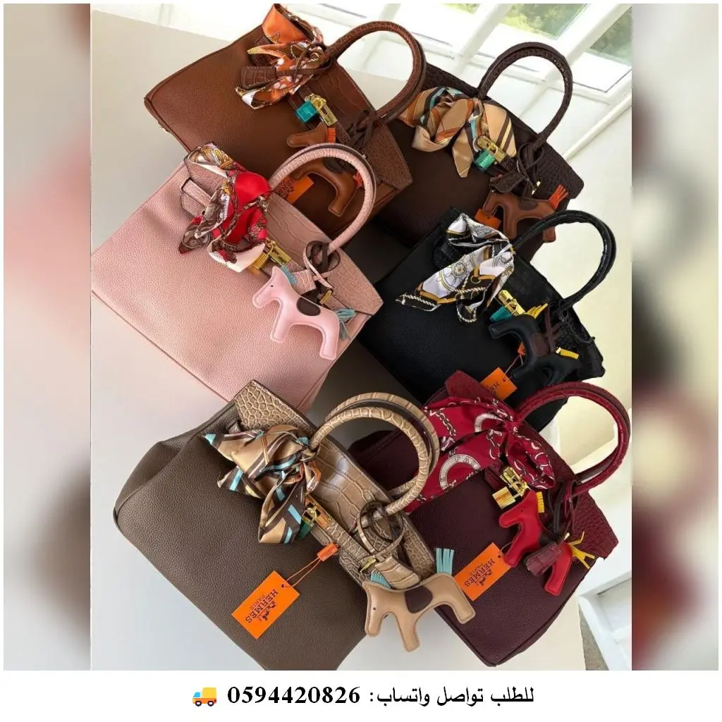 شنطة Hermès Picotin جلد مع سكارف