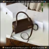 شنطة يد صغيرة بني مطفي