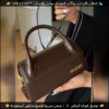 شنطة يد صغيرة بني مطفي