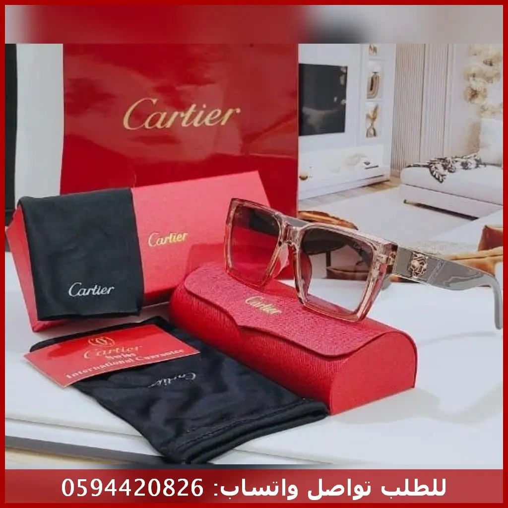 نظارة Cartier Crystal Square Luxe