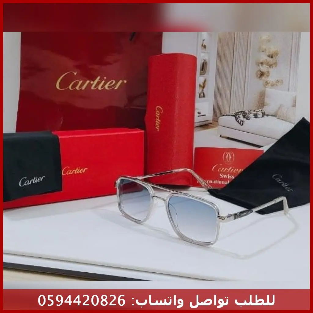 نظارة Cartier Navigator Square سماوي