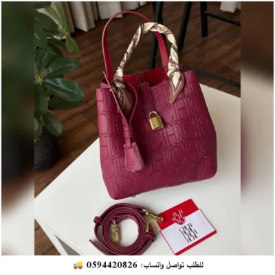 شنطة سي اتش مونوغرام لون توتي