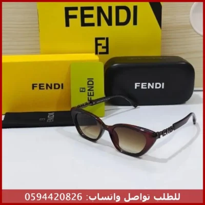 نظارة Fendi بنية عين القطة