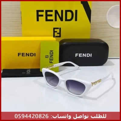 نظارة Fendi البيضاء عين القطة