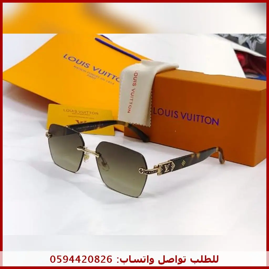 نظارة لويس فيتون بدون إطار Rimless بعدة ألوان 6 نظارة لويس فيتون بدون إطار Rimless بعدة ألوان